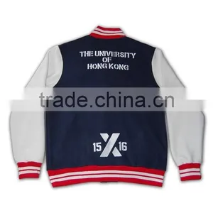 ISO9001/BSCI 2015 Own Design European Graduation Printed Zip up Mens Jackets thumbnail-1