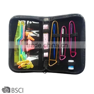 D&D Knitting Tool Knitting Set PU Zipper Pouch Knitting Accessories Kits With Yarn Needles/stich Holders/lock Pin Makers thumbnail-1