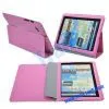 Deluxe Smart PU Cases Cover for Samsung Galaxy Tab P6800(Pink) thumbnail-1