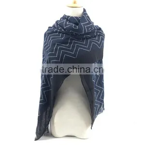 Wave Printed Women Shawl Scarf thumbnail-2