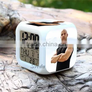 (Hot Movie) Hot Gift 2015 New Fast & Furious LED Digital Clock Alarm Clock Mini Clock thumbnail-3