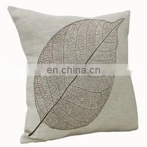 2016 Popular Designed Printing or Embroidery Pure Linen,cotton Cushion Covers in Many Solid Colors for Wholesale or Retail thumbnail-3