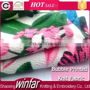 Winfar Knitting Textile Print Bubble Polyester Crepe Fabric thumbnail-1
