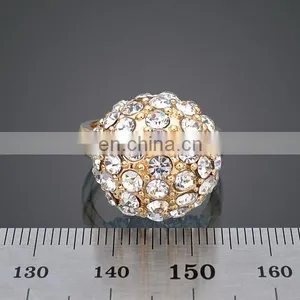 Hot Selling Diamond Paved Gold Sparkling Knuckle Ring Wedding Jewelry thumbnail-2