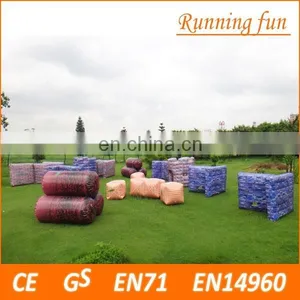44pcs Durable PVC Tarpaulin Inflatable Paintball Bunker Set For Outdoor Sports thumbnail-1