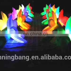 2018 Ningbang Hot Sale LED Inflatable Flower Chains for Wedding Decoration thumbnail-2