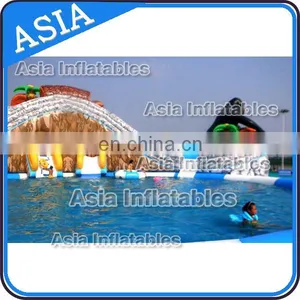 Giant Inflatable Water Park Slides With Swimming Pool, Adults Size Inflatable Water Slides, Commercial Water Park For Sales thumbnail-3