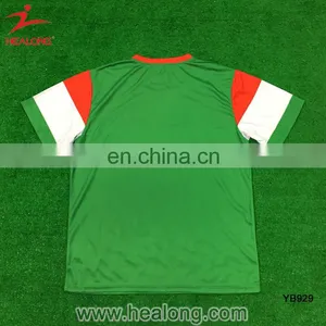 Green Color Sublimation Soccer Football Uniform Sports Jersey New Model Sportswear thumbnail-2
