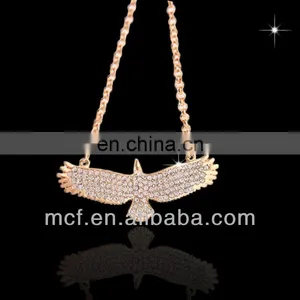 Promotional Wholesale Custom Crystal Souvenir Metal Rhinestone Necklace Manufacturer in Yiwu China MCB-0002 thumbnail-1