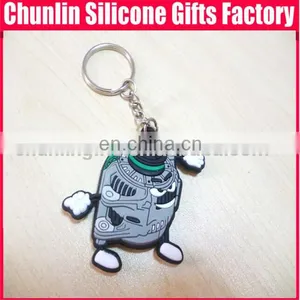 3d Silicone Cute Rubber Keychains thumbnail-4