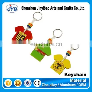 Custom Football Jersey Soft Pvc Silicone Keychain Rubber Key Chains for Fans thumbnail-1