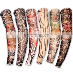 Sublimation Arm Sleeves Black Polyester,Anti-UV Cycling Golf Sports Sublimated Arm Sleeve AS-023 thumbnail-1
