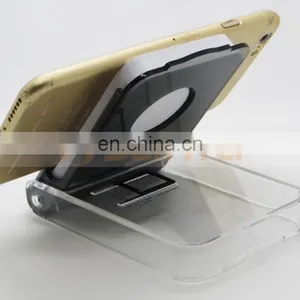 Transparent Acrylic Sticky Notes Box Creative Gifts Scratchpads With Phone Stand thumbnail-3