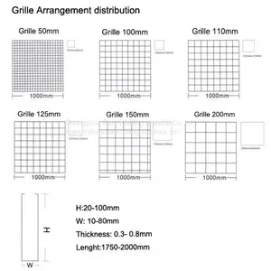 Aluminum Grille Ceiling for Shopping Mall/Aluminum Grid Ceiling/Metal Grille Ceiling for Station thumbnail-5