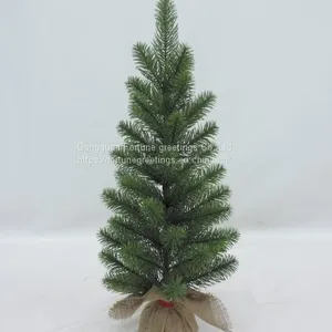Artificial Christmas Burlap Tree thumbnail-1