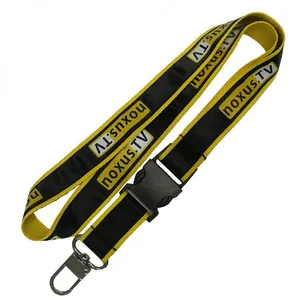 Wholesale Personalized Cheap Double Sided Layer Silk Screen Printing Lanyard Promotional Bright Color Printed Lanyard thumbnail-1