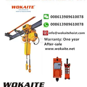 WOKAITE 1 Ton Electric Chain Hoist With Single Chain thumbnail-1