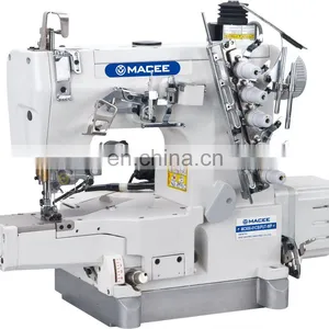 MC 600-01CB-PUT-WP Direct Drive High Speed Cylinder Bed Pneumatic Trimmer Interlock Sewing Machine With Auto Thread Wiper thumbnail-1