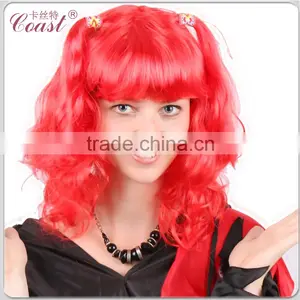 Fashion Curly Synthetic Red Weave Hair thumbnail-1
