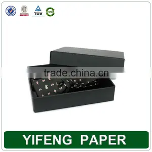Plain Black Paper Gift Box With Stamped Logo, Paper Gift Box for Bow Tie Packaging thumbnail-4
