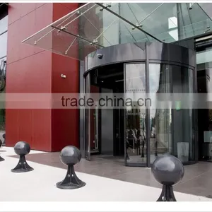 Front Door Aluminum Automatic Curved Sliding Doors thumbnail-1