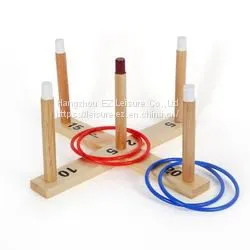 Wooden Yard Game Custom Ring Toss Game thumbnail-1