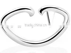 Irregular Oval 316L Surgical Steel Tragus Cartilage Daith Body Piercing Jewelry thumbnail-1