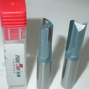 TIDEWAY TOP QUALITY T.C.T 2 Flutes Straight Bits Factory From China for MDF & Melamine Plate thumbnail-3