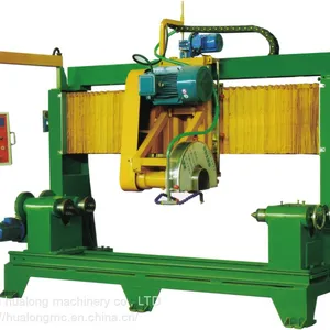 Hualong Machinery Automatic Stone Lathe Cutting Machine Profiling/Railing Granite/Marble Column thumbnail-1