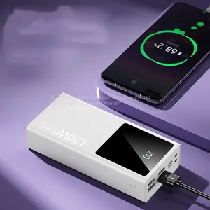 120W Super Fast Charger Power Bank 20000mAh Large Capacity Ultra-thin Portable Outdoor Mini thumbnail-1