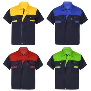 100% Cotton Construction Mining Uniform Long Sleeve Workwear Custom Workwear Flame Fire Retardant FRC FR Coveralls thumbnail-3