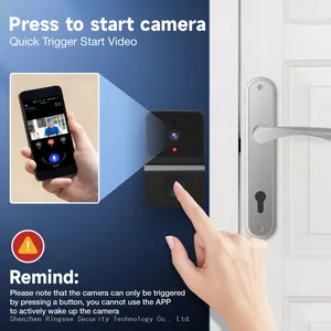 Ringsee Smart Ring Camera Doorbell Battery Video Doorbell Audio Intercom Wireless Door Chimes for Business Home Office Store thumbnail-2