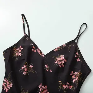 Spring 2025 New Women's Fashion European and American Style Simple Printed Midi Dress thumbnail-2