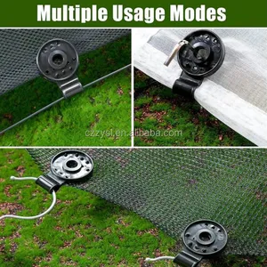 Shade Cloth Clips - Black Round Plastic Sun Shade Clip thumbnail-3