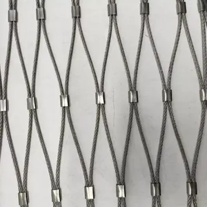 Stainless Steel Rope Mesh for Zoo Animal Enclosure and Safety Fencing thumbnail-1