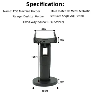 Kozen P5 POS Stand Swivel Bracket Free Adjustable POS Systems 270 Degree Rotation Universal Stand for Bank thumbnail-3