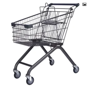 Shopping Trolley Euro 80L Metal Supermarket Trolley thumbnail-4