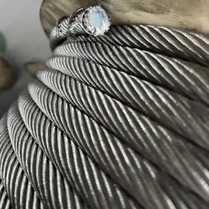 Steel Wire Rope，High Carbon Steel, 45#, 65#, 70#, 72A, 77A thumbnail-3