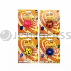 Hot Sale 45MM High Bouncy Ball Children's Toy Rubber Balls Blister Card Package thumbnail-2