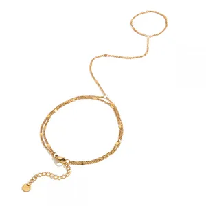 316L Surgical Steel Bracelet With 18K Gold PVD Coating - HonHo Professional Factory thumbnail-3