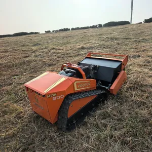 Orchards Inter-row Grass Control Gasoline Engine Vigorun MTSK800 Remote Controlled Crawler Lawn Cutting Machine for Sale thumbnail-3