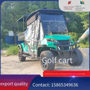 New Electric Golf Carts Equipped With Dump Bodies, Accepting Private Customization. Source Factory for Tourist Sightseeing Vehicles thumbnail-2