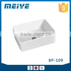 BP-109 Modern Bathroom Design, Quality Square Art Basin, Bathroom Countertop Ceramic Washbasin Bowl thumbnail-1