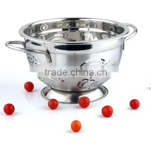 Cherry Cut Colander Stainless Steel thumbnail-1