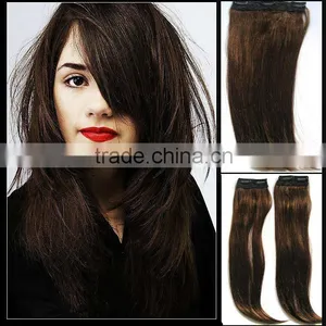 Cheap Silky Straight Human Hair Clip Hair Extension thumbnail-1