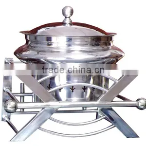 Steel Cheffing Dish, Wedding & Party Utensils, Food Serving Dish, Hot Keeping Dish, Catering Item, Hotel & Restaurant Utensils thumbnail-1