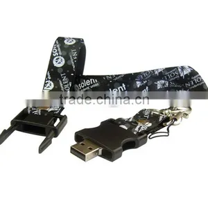 Printed Company'S Logo Usb Pen Drive Lanyard thumbnail-3