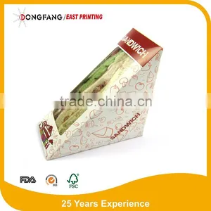 Paper Sandwich Box of High Quality Take Away Paper Sandwich Packaging Box thumbnail-6