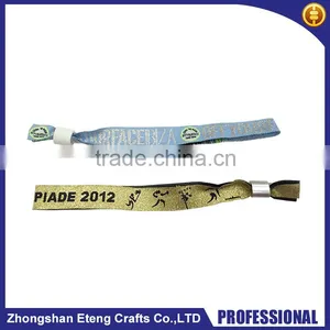 High Security Plastic Locking Woven Thread Wristbands,cheap Custom Writsbands thumbnail-1
