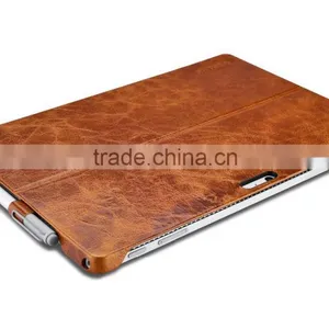 Icarer Vintage Series Luxury Genuine Leather Back Cover for Surface Pro 4 Oil Wax Grain Holder Leather Case for Surface Pro 4r thumbnail-5